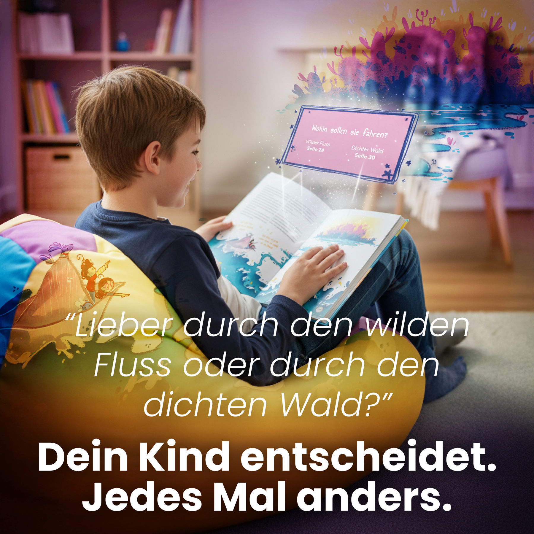 Bücher, wo man selbst entscheidet, wie es weitergeht: das Leseprinzip von Band 3