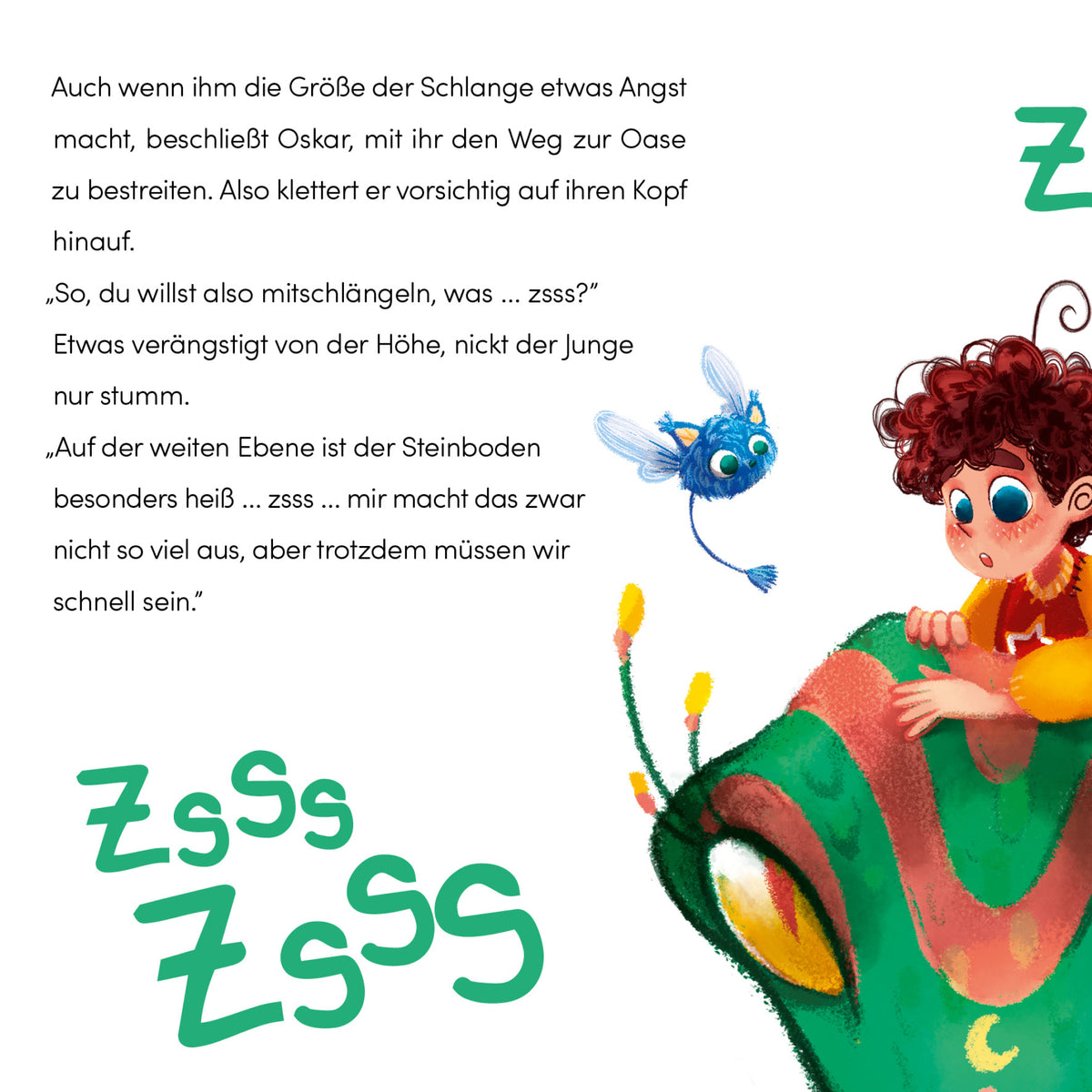 Beispielseite mit Entscheidung aus dem interaktiven Kinderbuch Die Welt hinter den Kissen